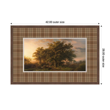 Framed Art 42x28 Florence Medium Brown 2