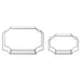 Accent Shelf Silver 2 Piece 18 inch 3