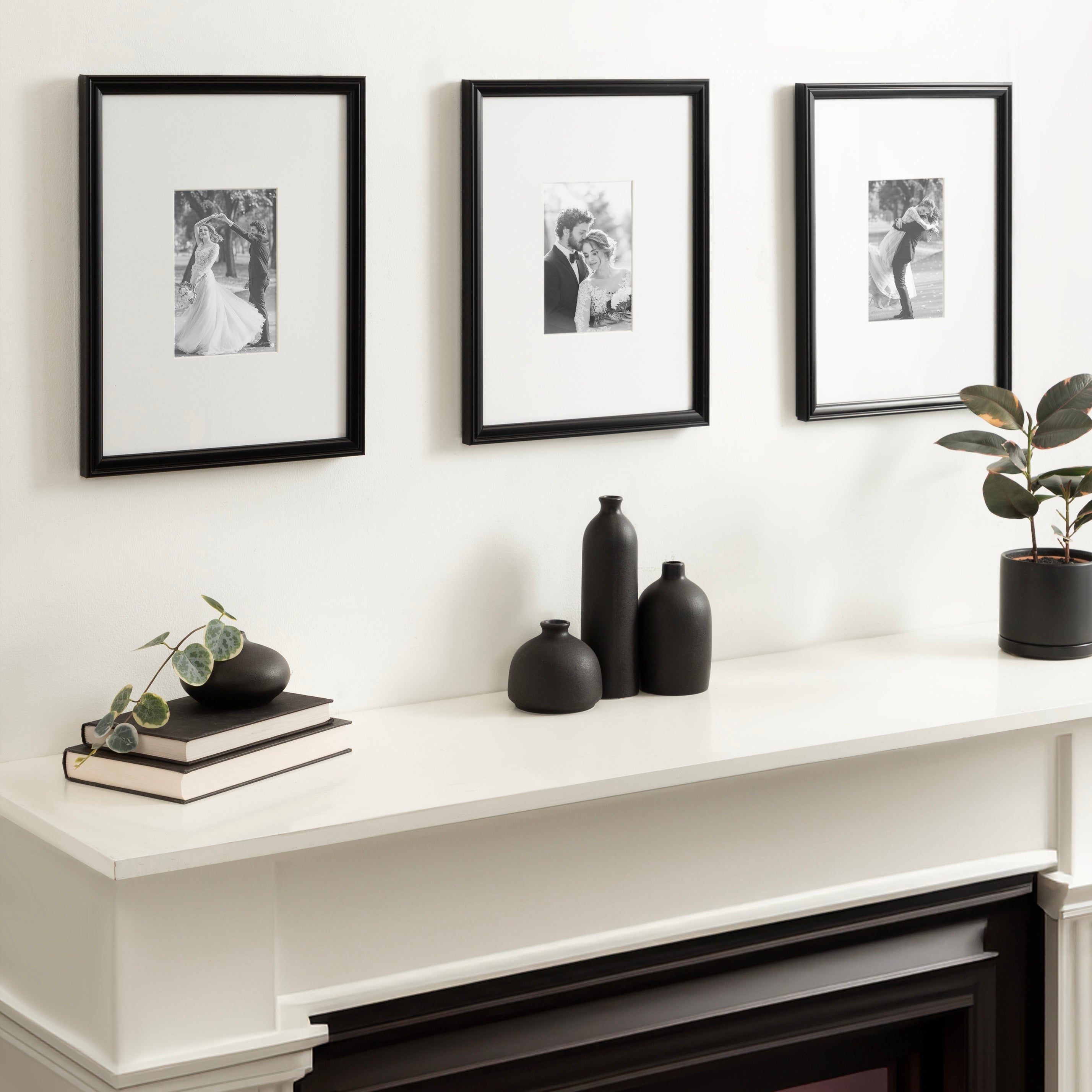 Wall Frame 11x14 matted to 5x7 Black 7
