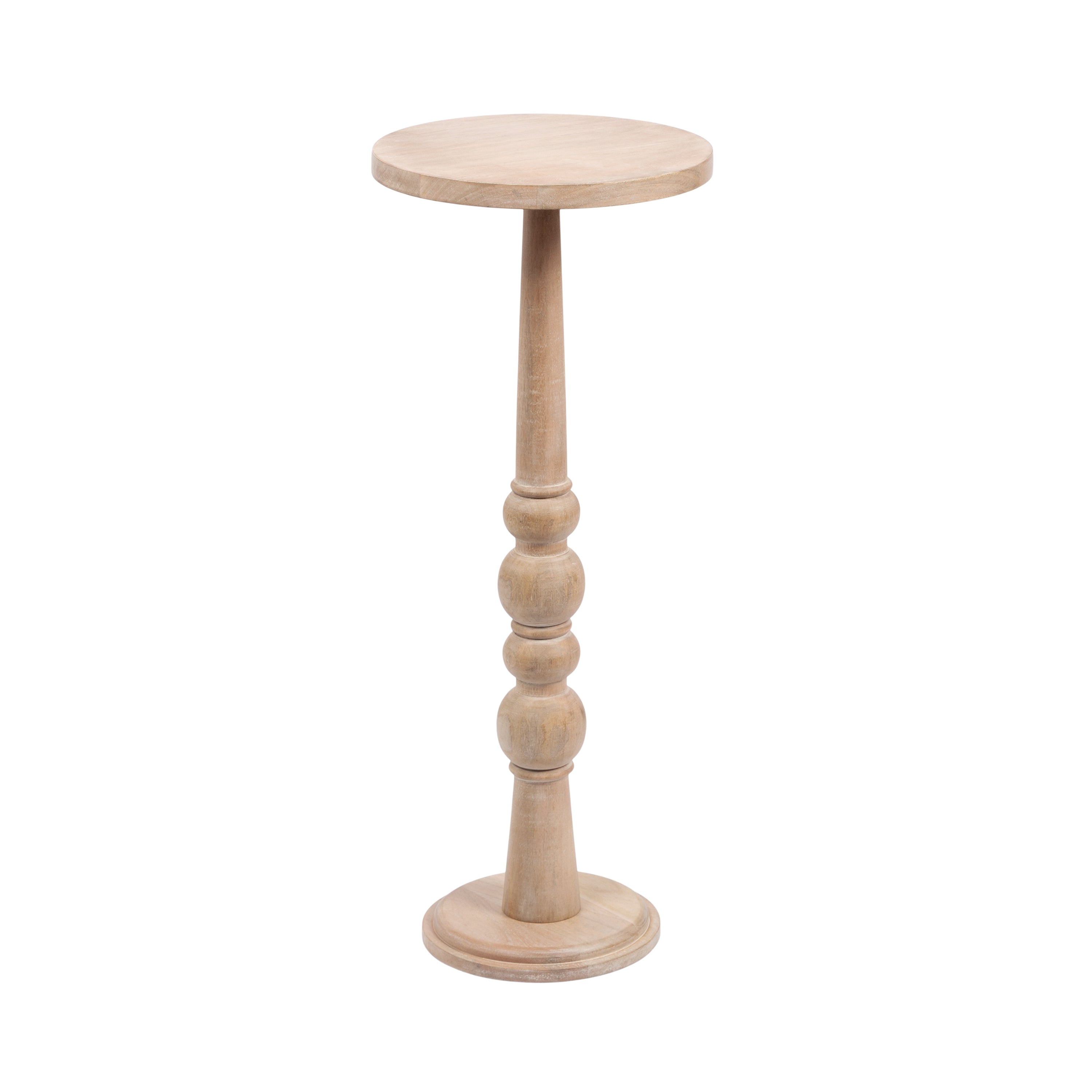 Side Table Natural Beige 12x12x30 1