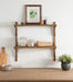 Accent Shelf Rustic Brown 24x8x24 7