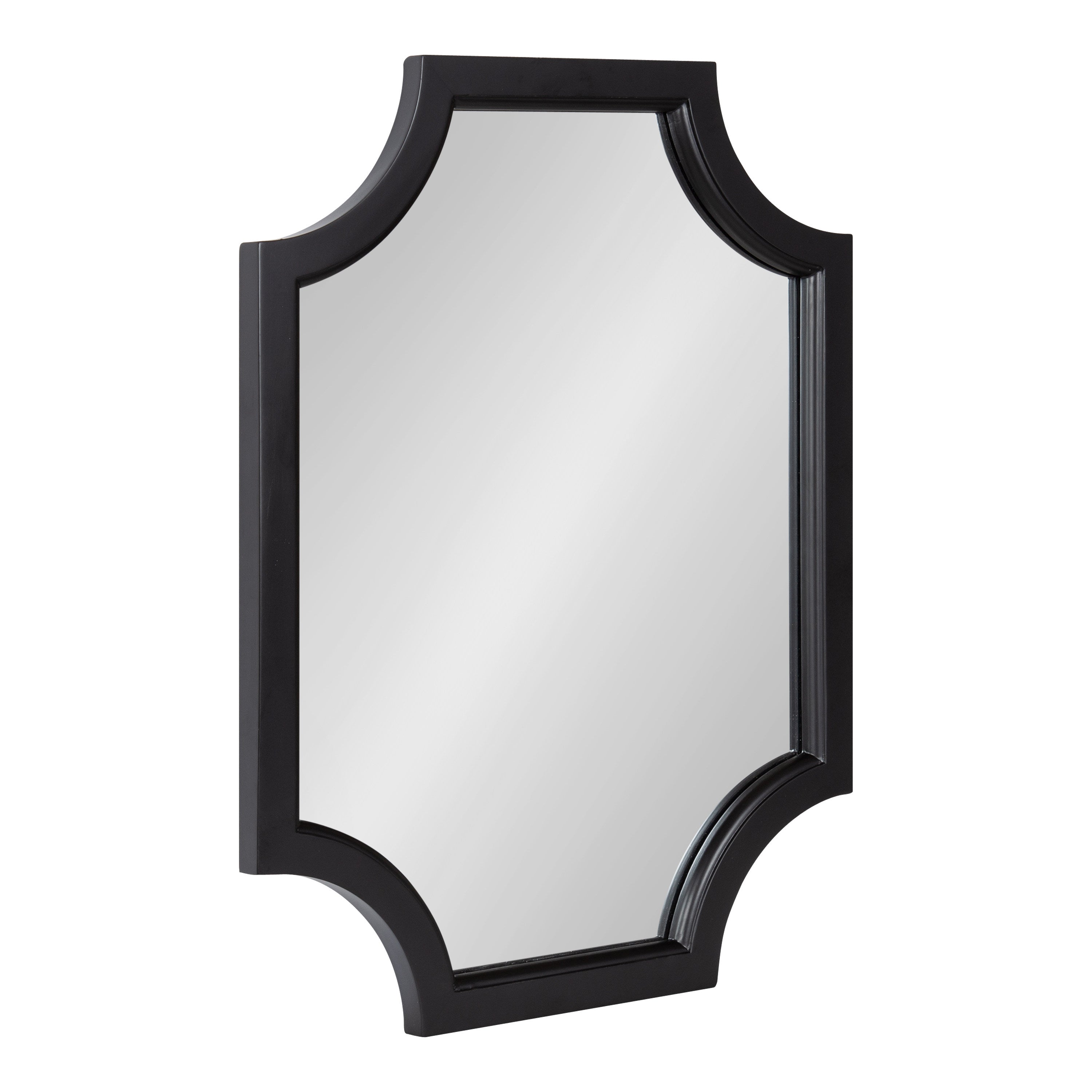 Scallop Mirror Black 18x24 1