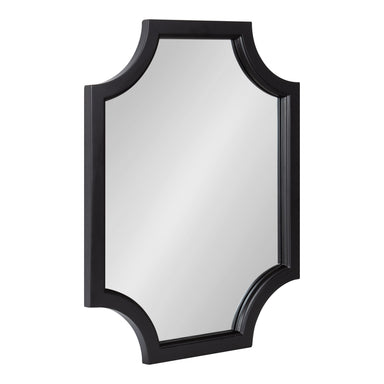 Scallop Mirror Black 18x24 1