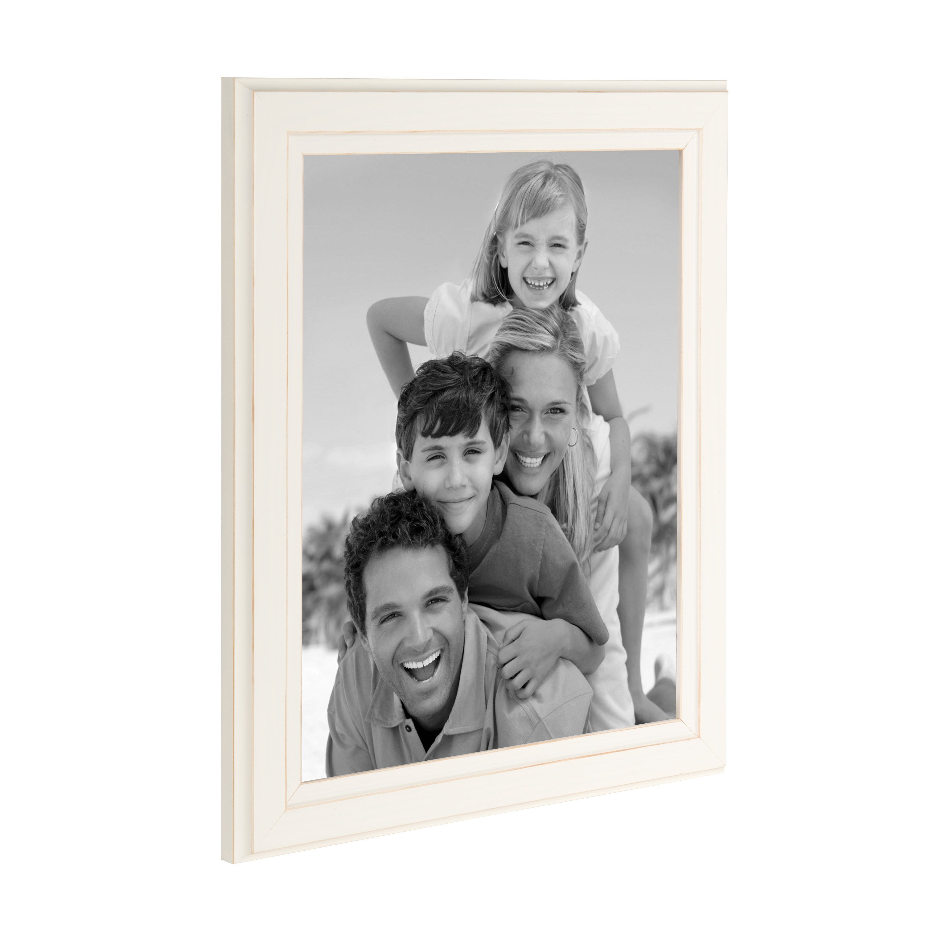 Tabletop Frame Distressed White 8x10 3