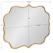 Scallop Mirror Gold 24x31 5