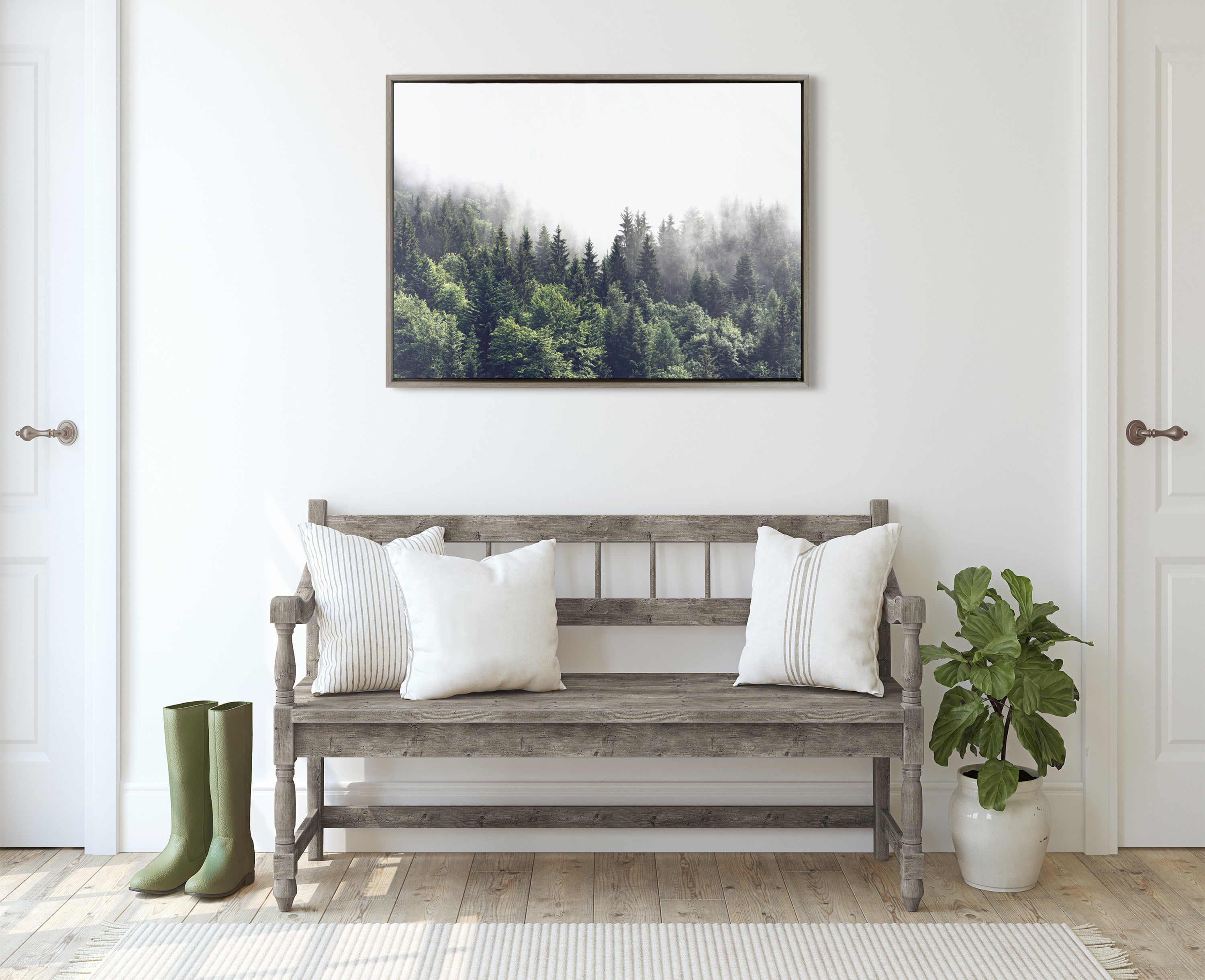 Framed Canvas Sylvie Graywash 28x38 8
