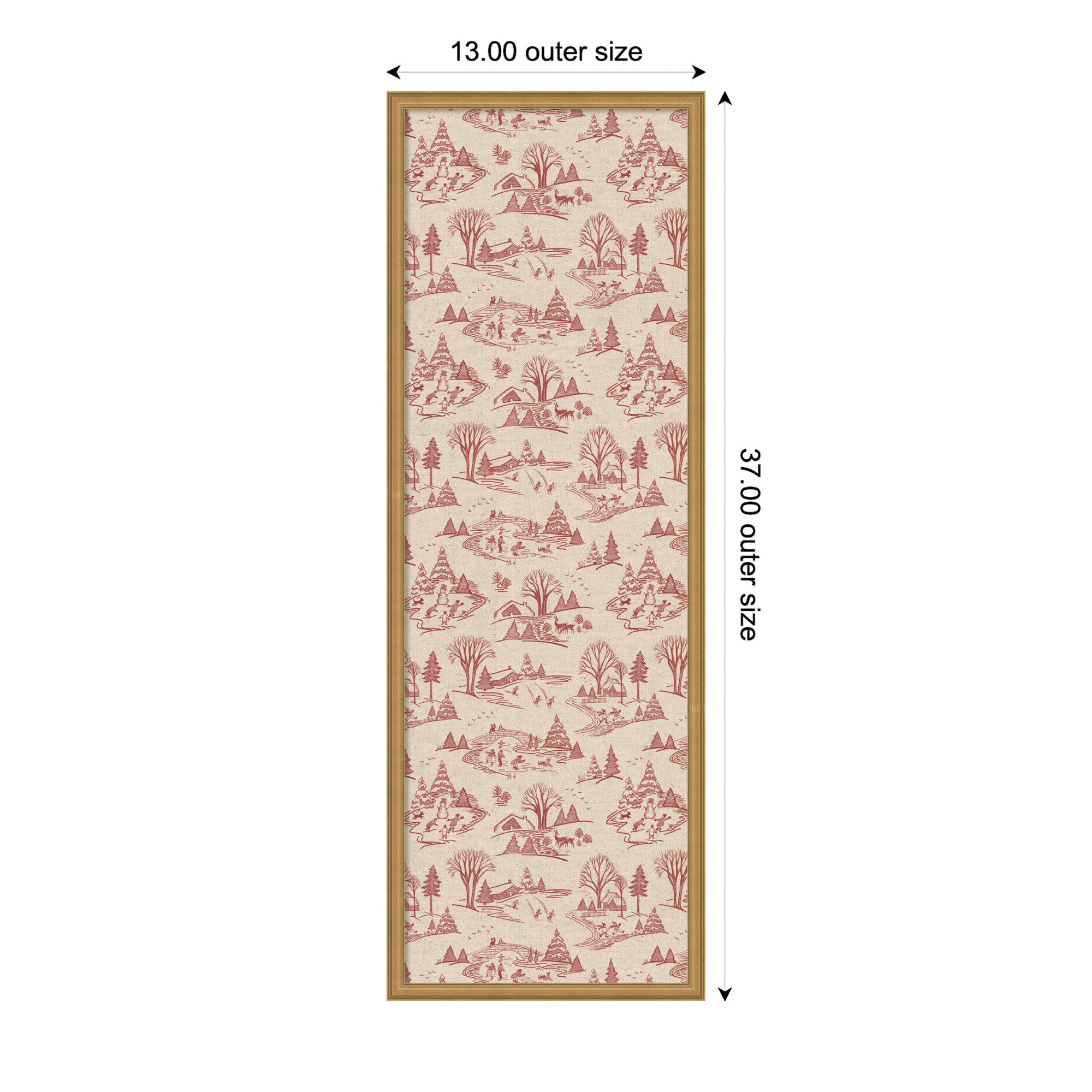 Magnetic Canvas Edith Gold 13x37 2