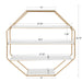 Accent Shelf White Gold 30.5x31 4