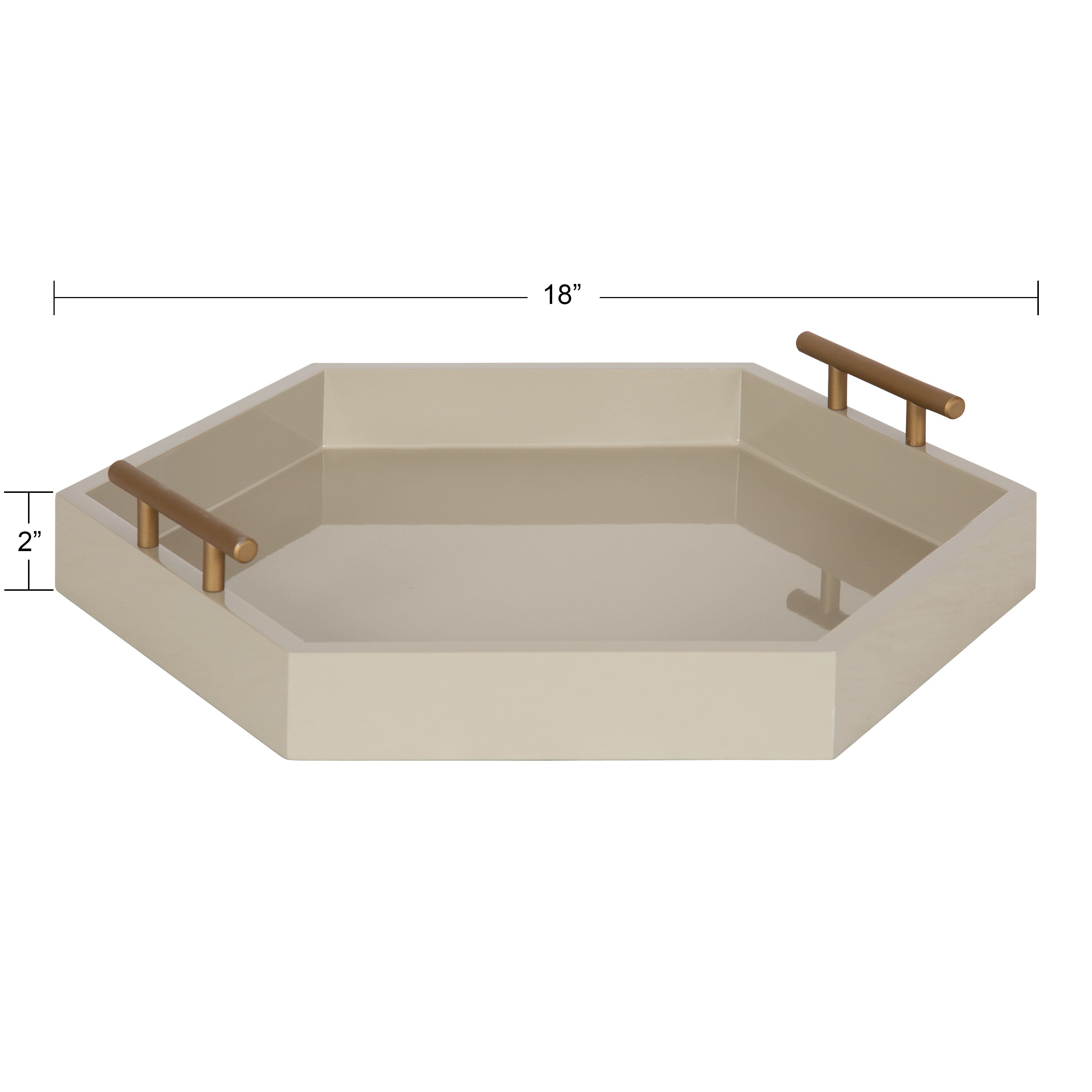 Single Tray Brown Gold 18x18 2
