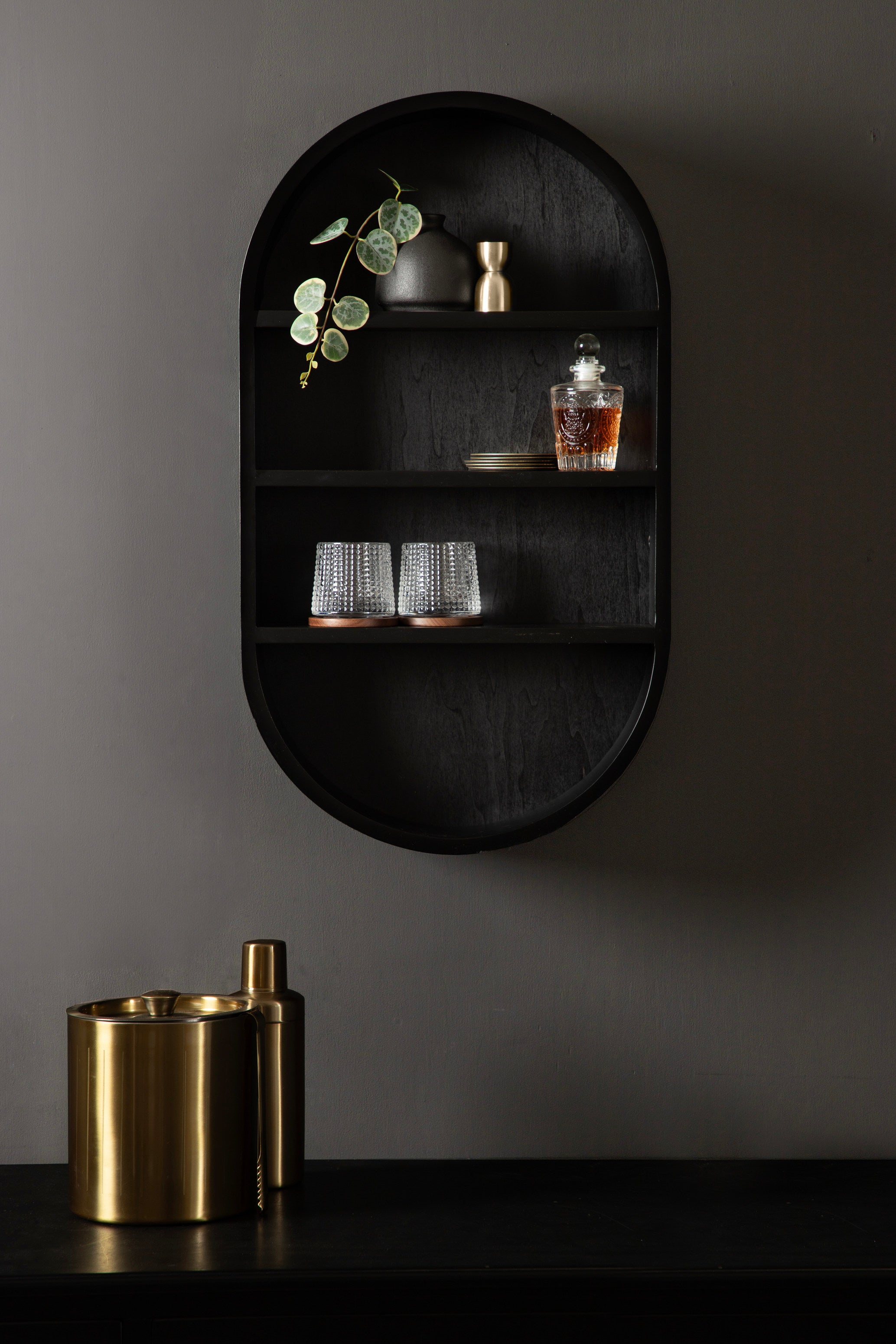Accent Shelf Black 16x28 7