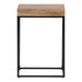 Side Table Natural Black 16x8x24 3