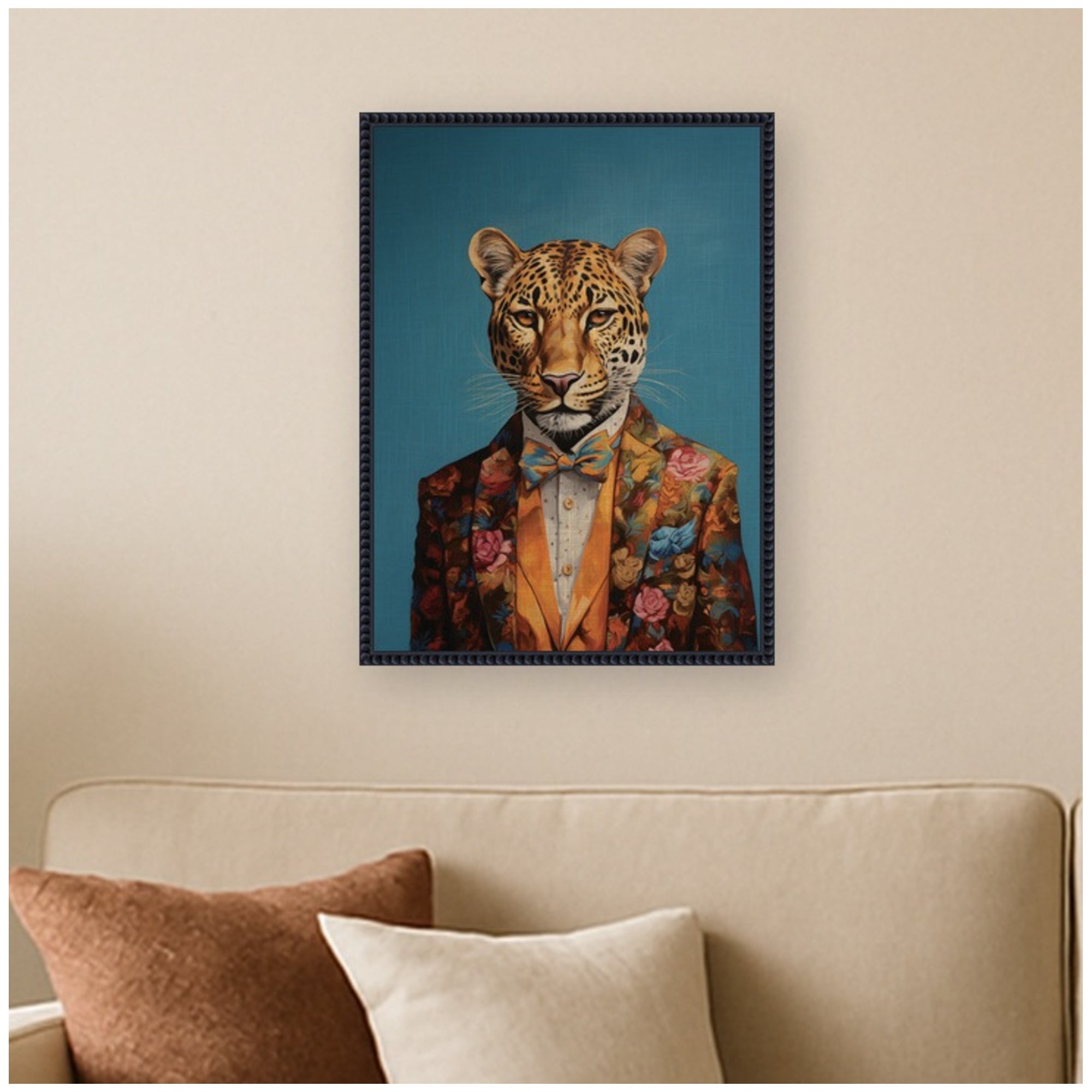 Framed Canvas 18x24 Sylvie Beaded Black 5
