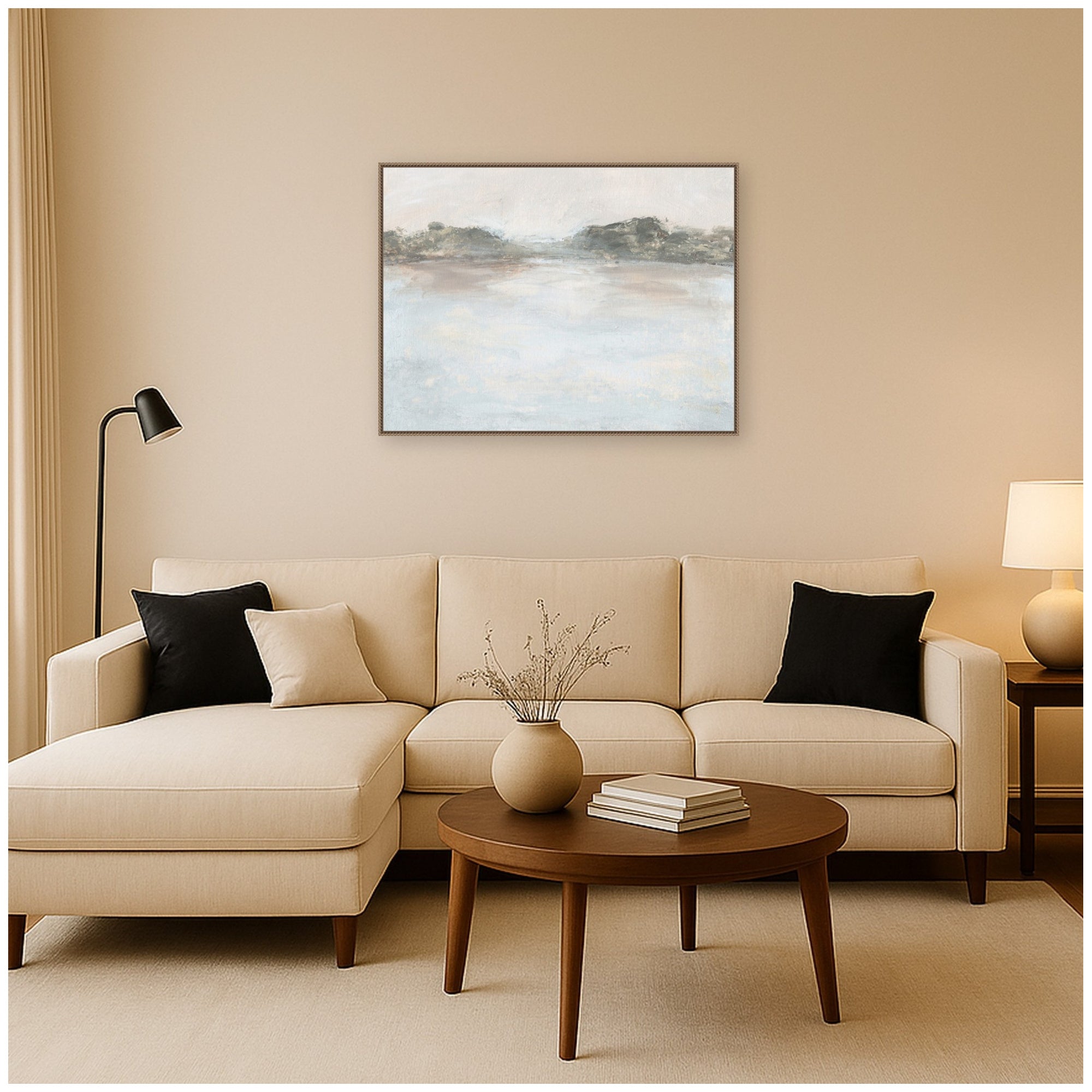 Framed Canvas 42x32 Sylvie Beaded Dark Gold 5