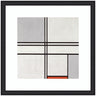 Framed Art Piet Mondrian Composition No 1 Gray Red 1935 by The Art Institute of Chicago