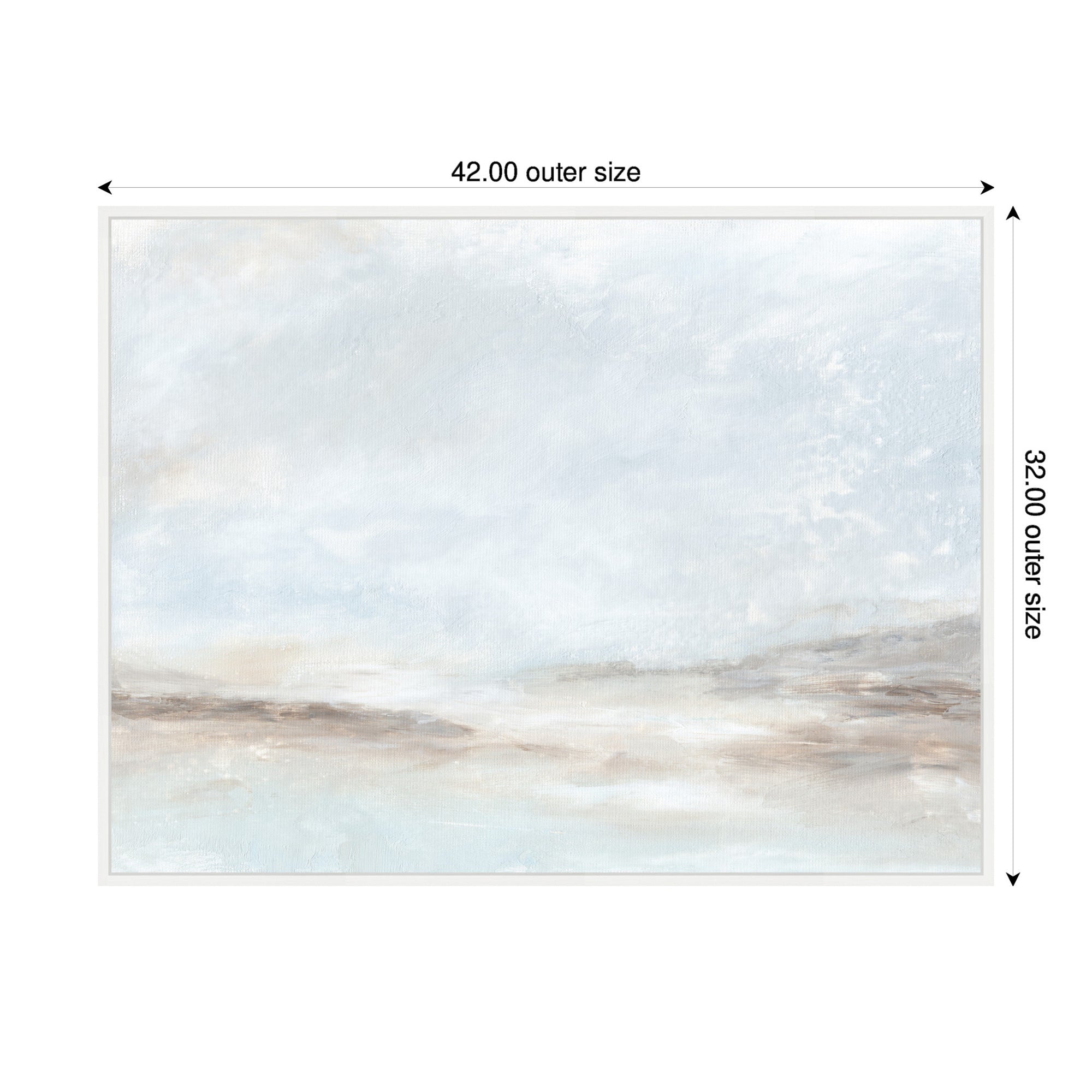 Framed Canvas 42x32 Sylvie White 2