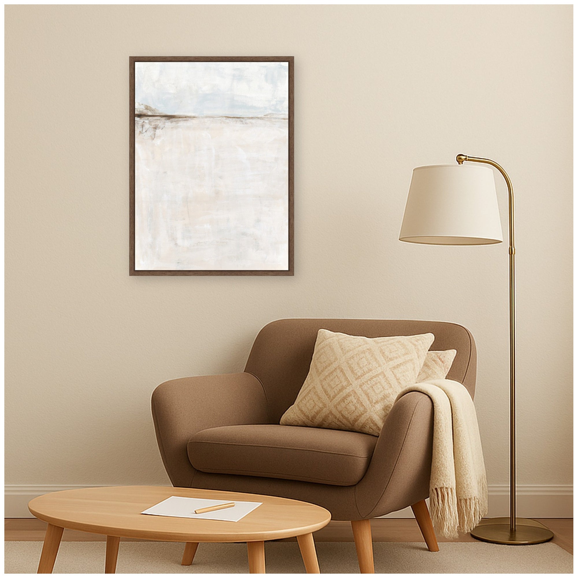 Framed Canvas 18x24 Sylvie Walnut 5