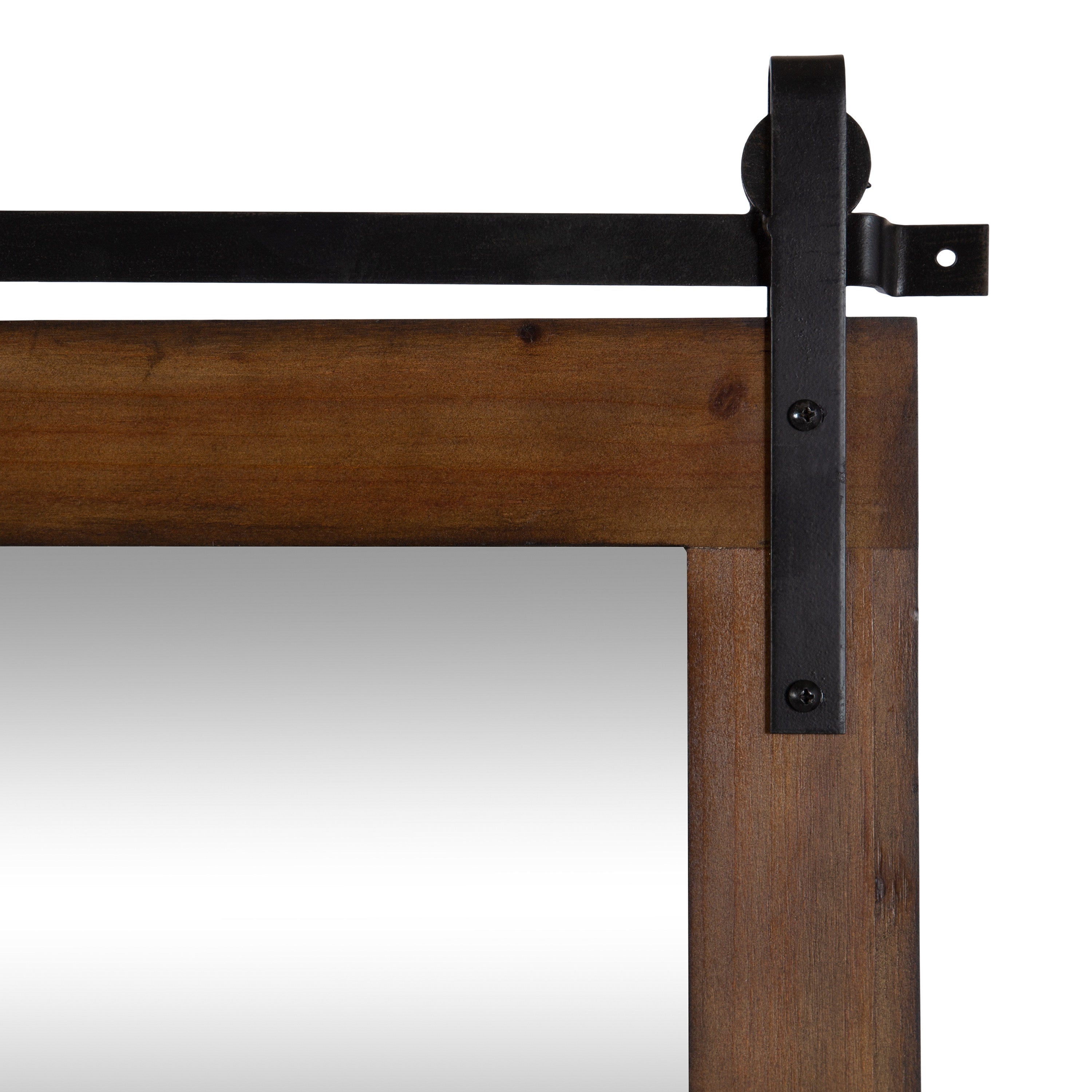 Rectangle Mirror Walnut Brown 38x27 3