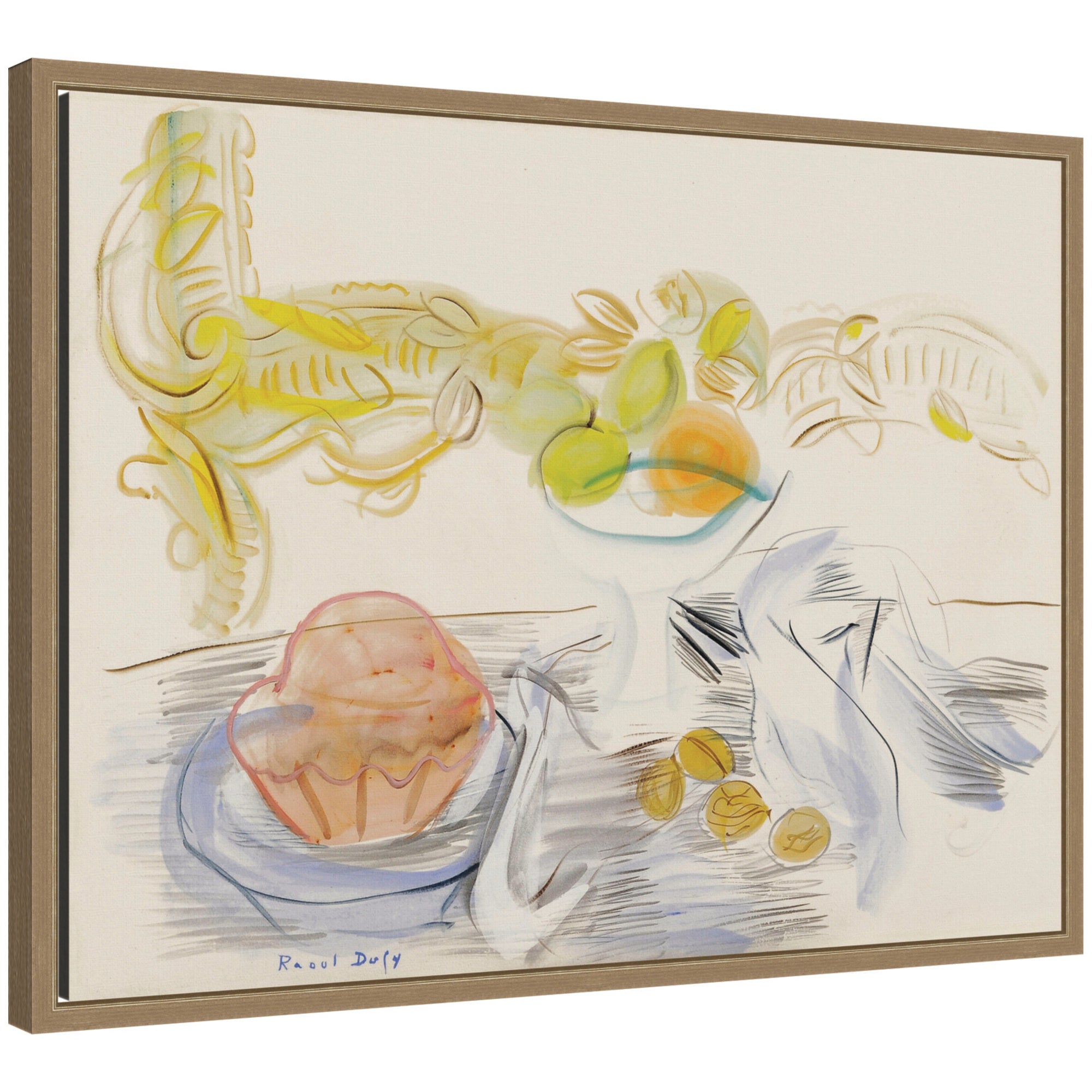Framed Canvas 24x18 Sylvie Dark Gold 1