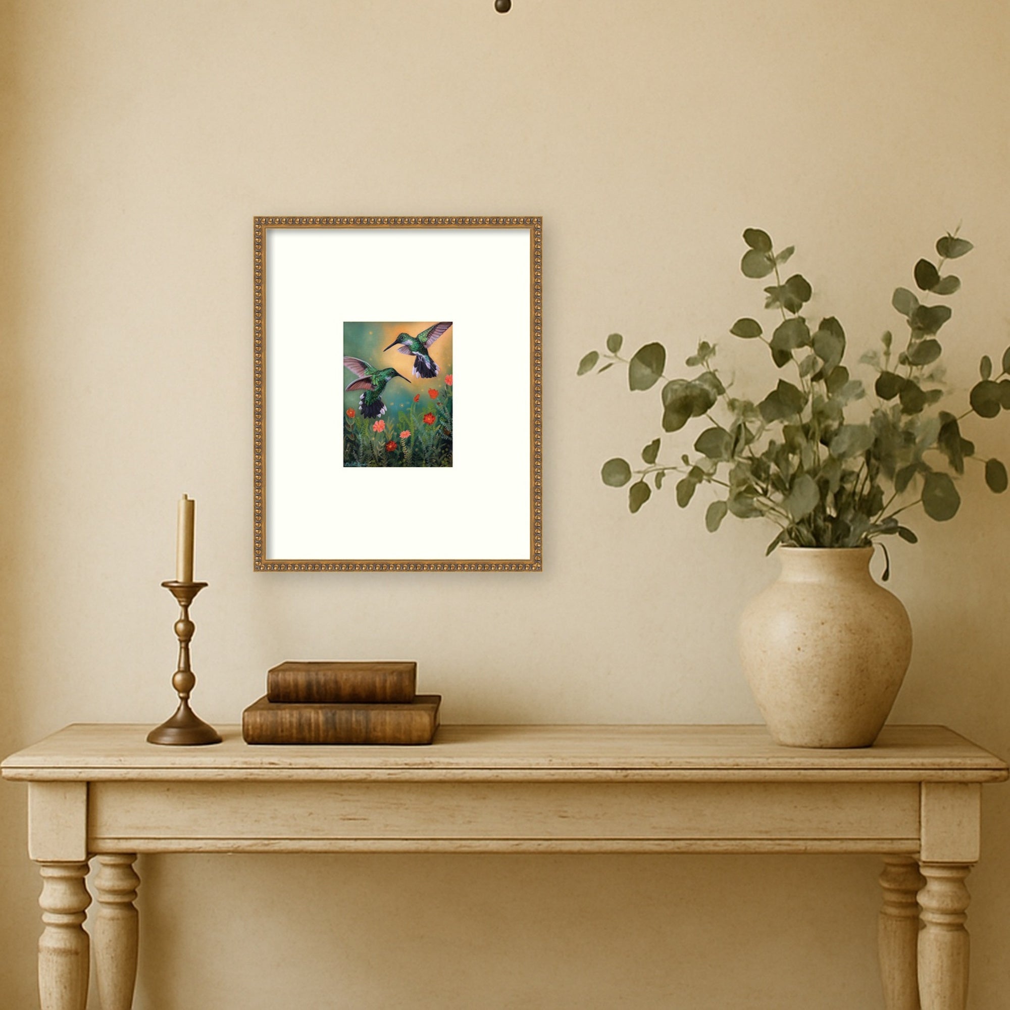 Framed Art 17 x 21 Bradford Bead Gold 5