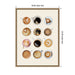 Framed Canvas Sylvie Dark Gold 18x24 2