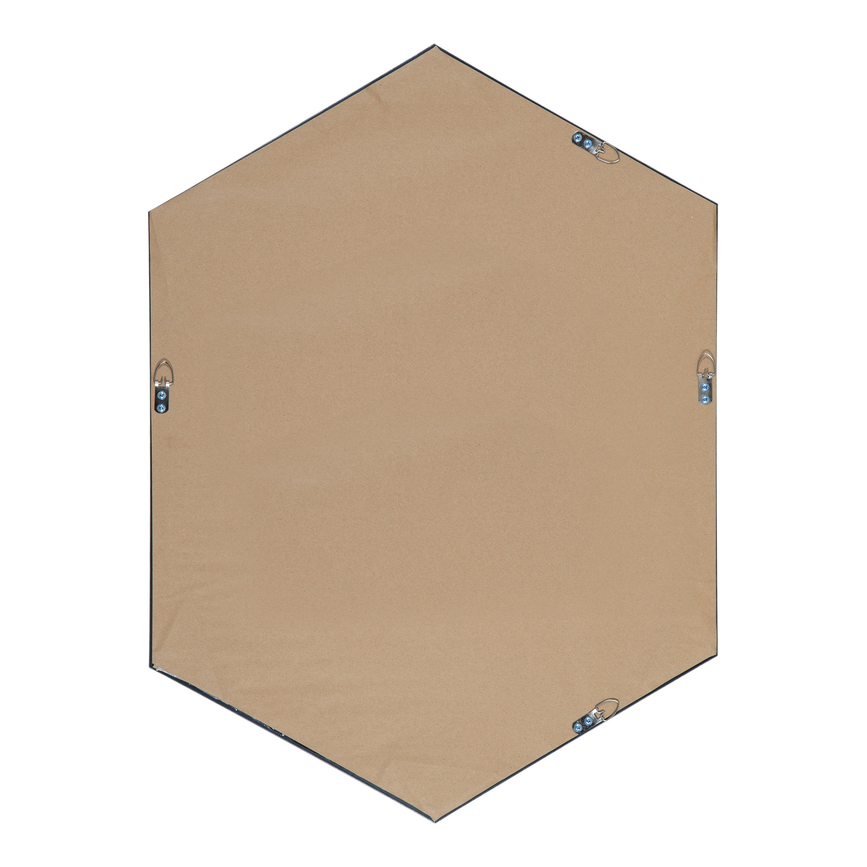 Hexagon Mirror Dark Silver 22x31 4
