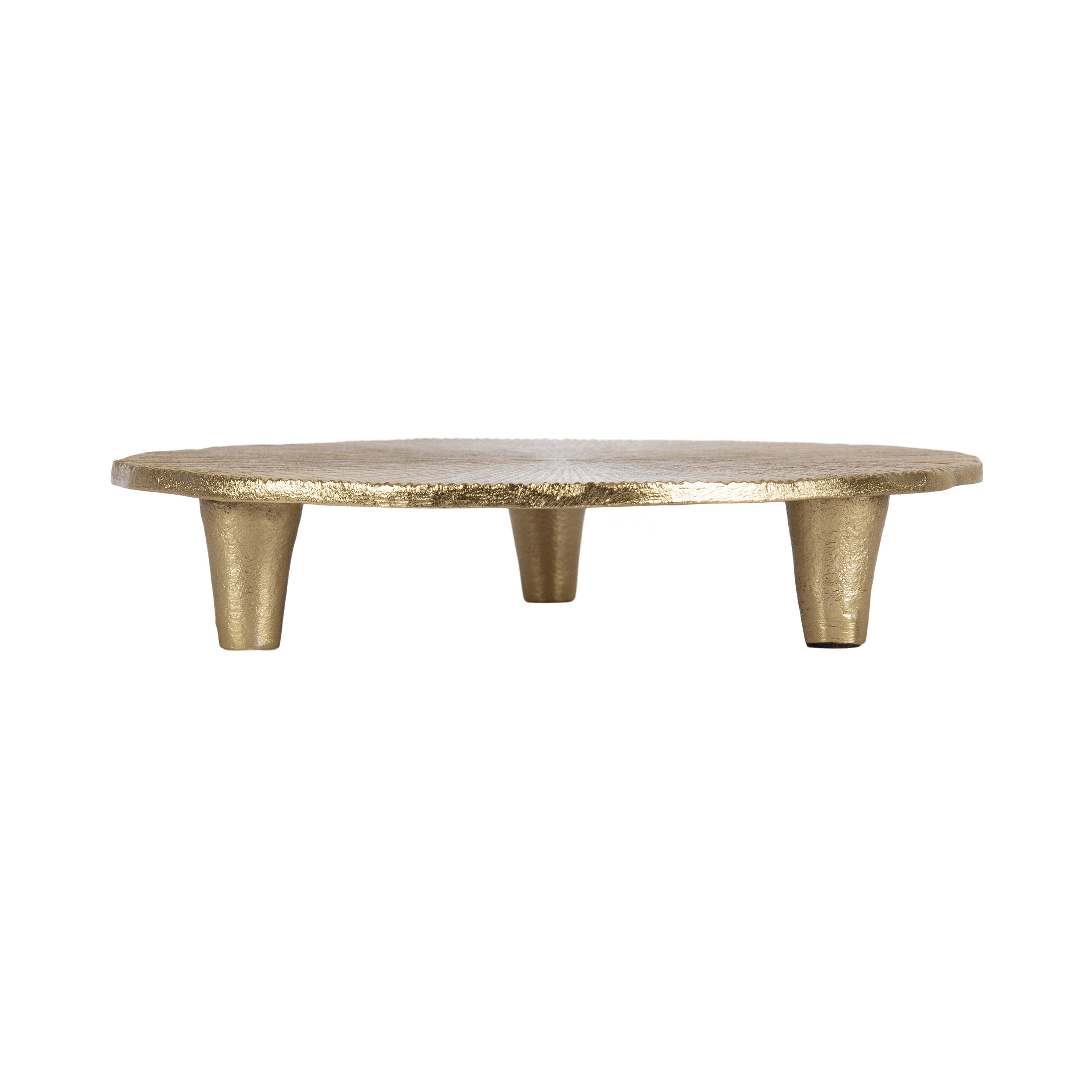 Serving Tray Gold 10" diameter 5