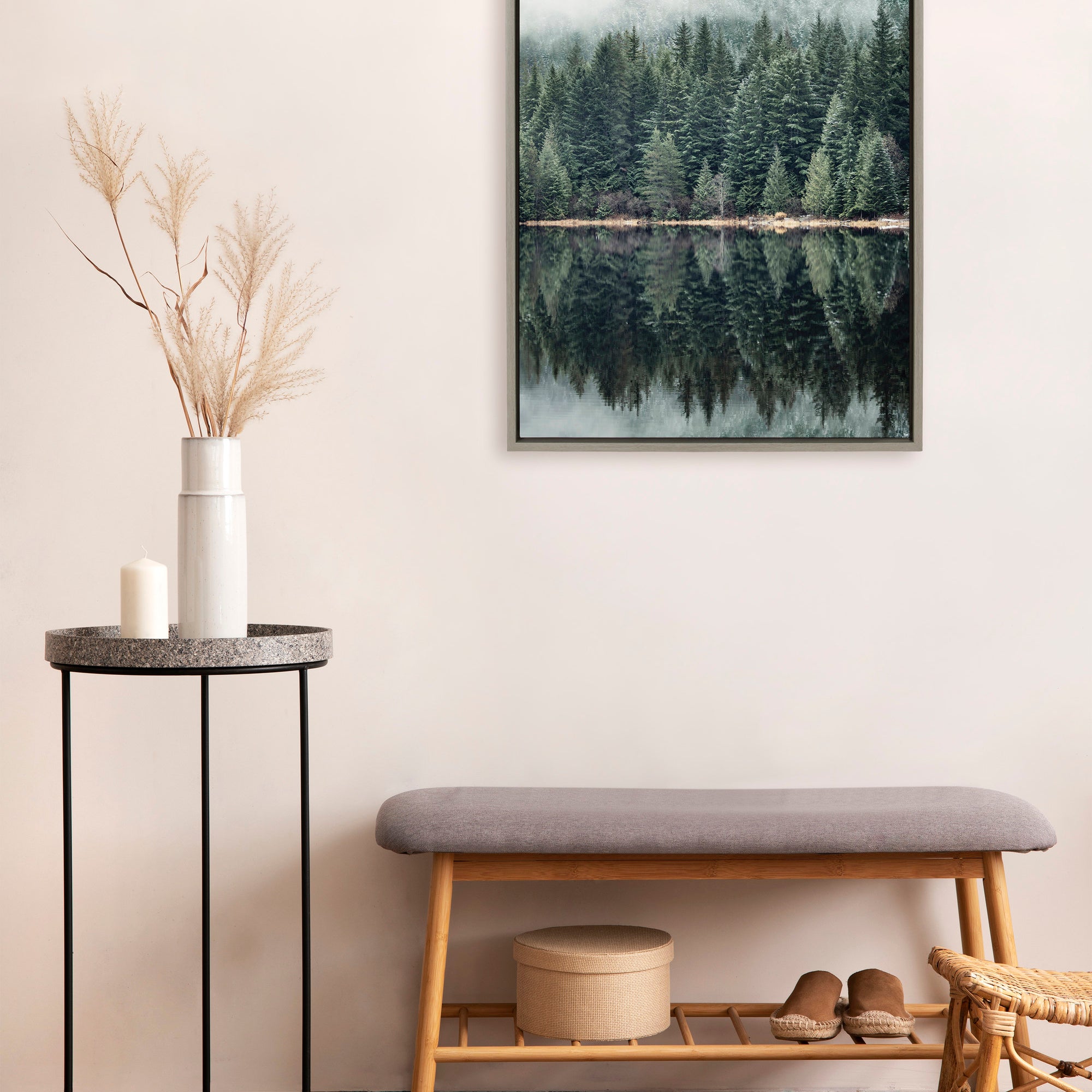 Framed Canvas 23x33 Sylvie Graywash 5