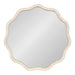 Scallop Mirror 32x32 White 5