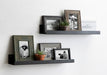 Floating Shelf 2 Piece - 24" Black 6