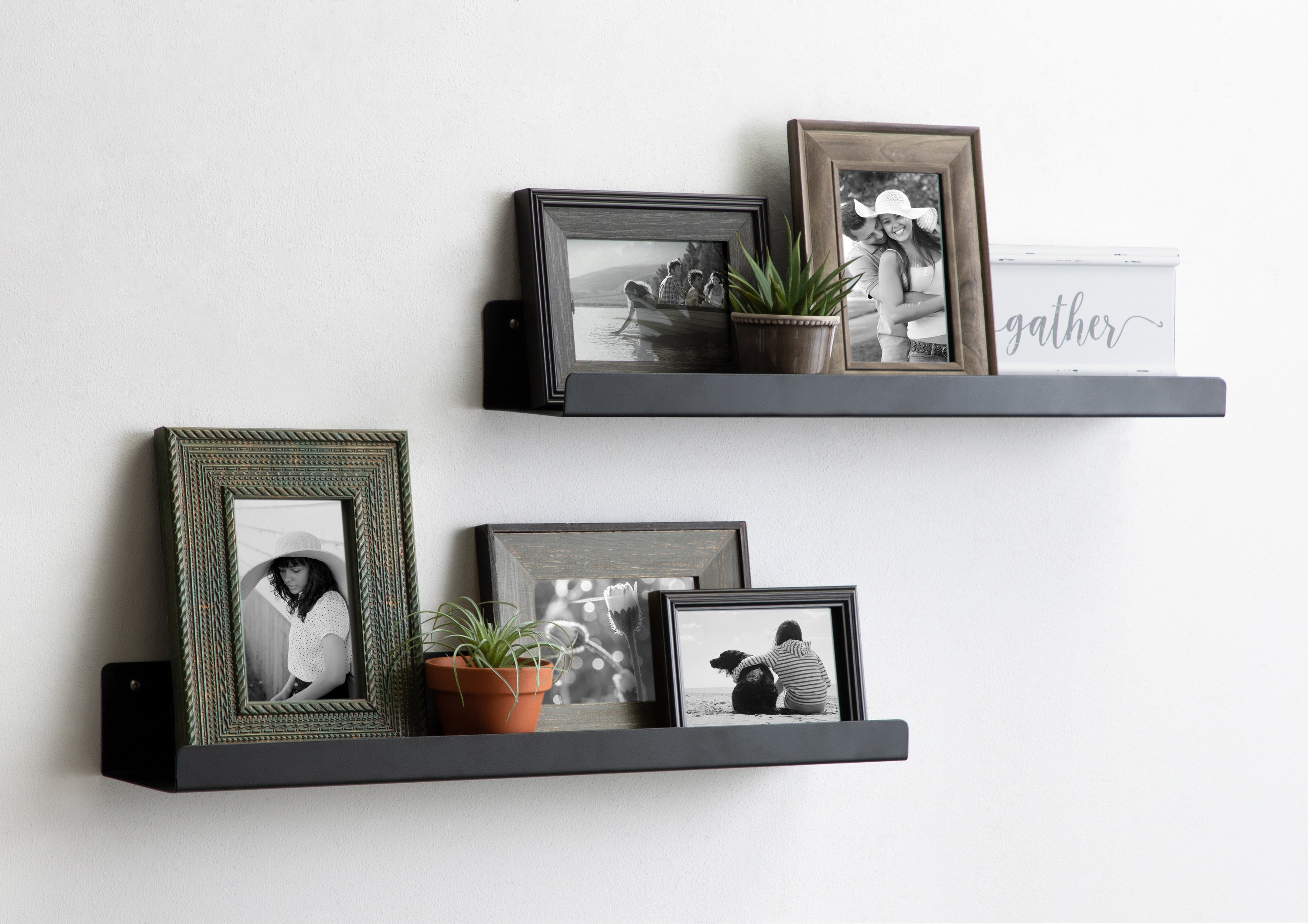 Floating Shelf 2 Piece - 24" Black 6