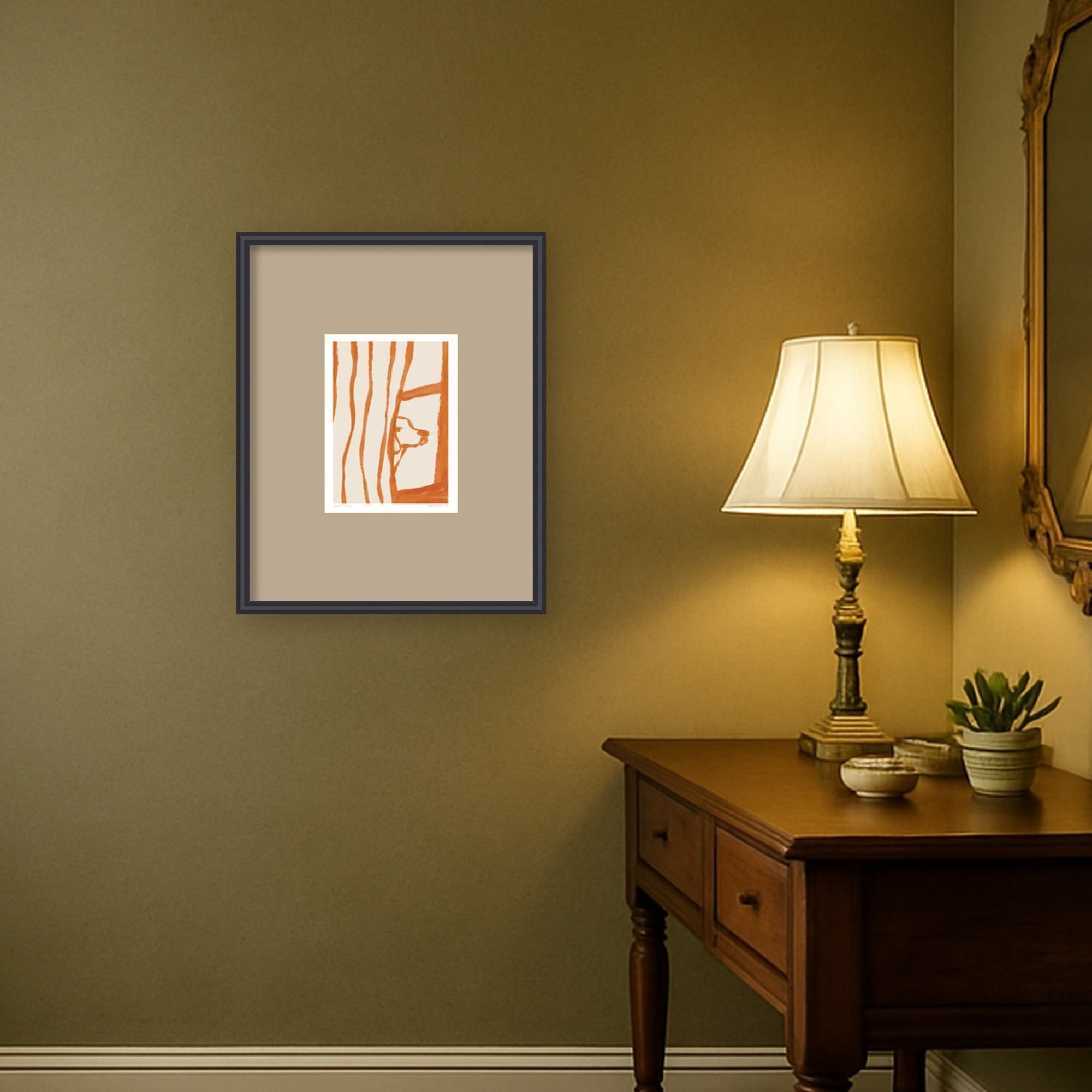 Framed Art 17 x 21 Edith Black 6