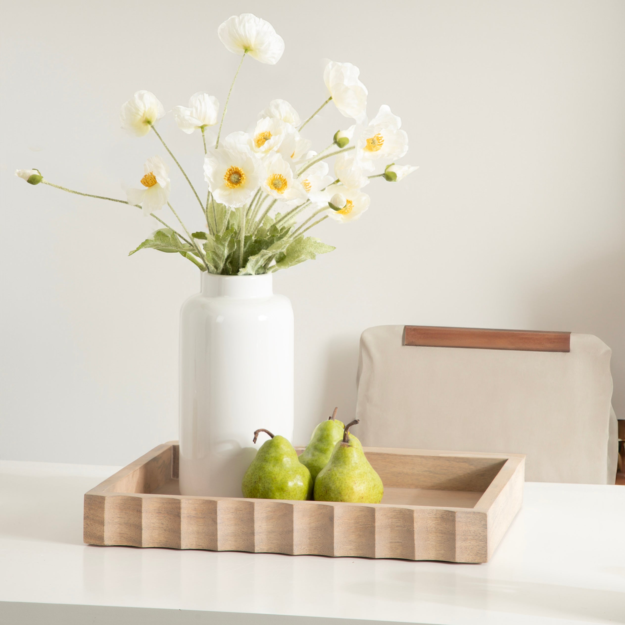 Serving Tray Natural Beige 16x12 7