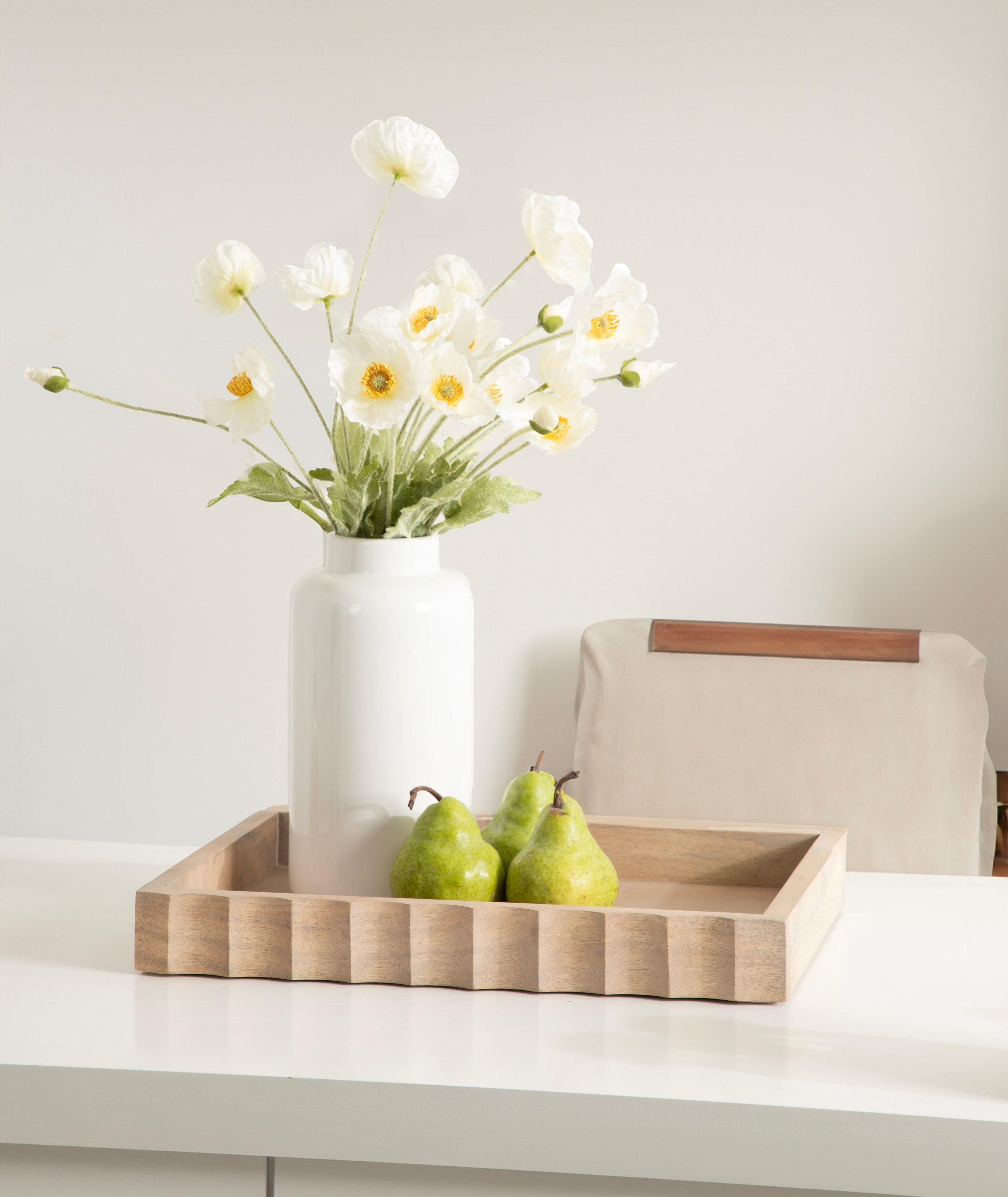 Serving Tray Natural Beige 16x12 7