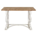 Console Table Rustic Brown White 42x14x30 2