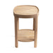 Side Table Natural Beige 16x16x24 5