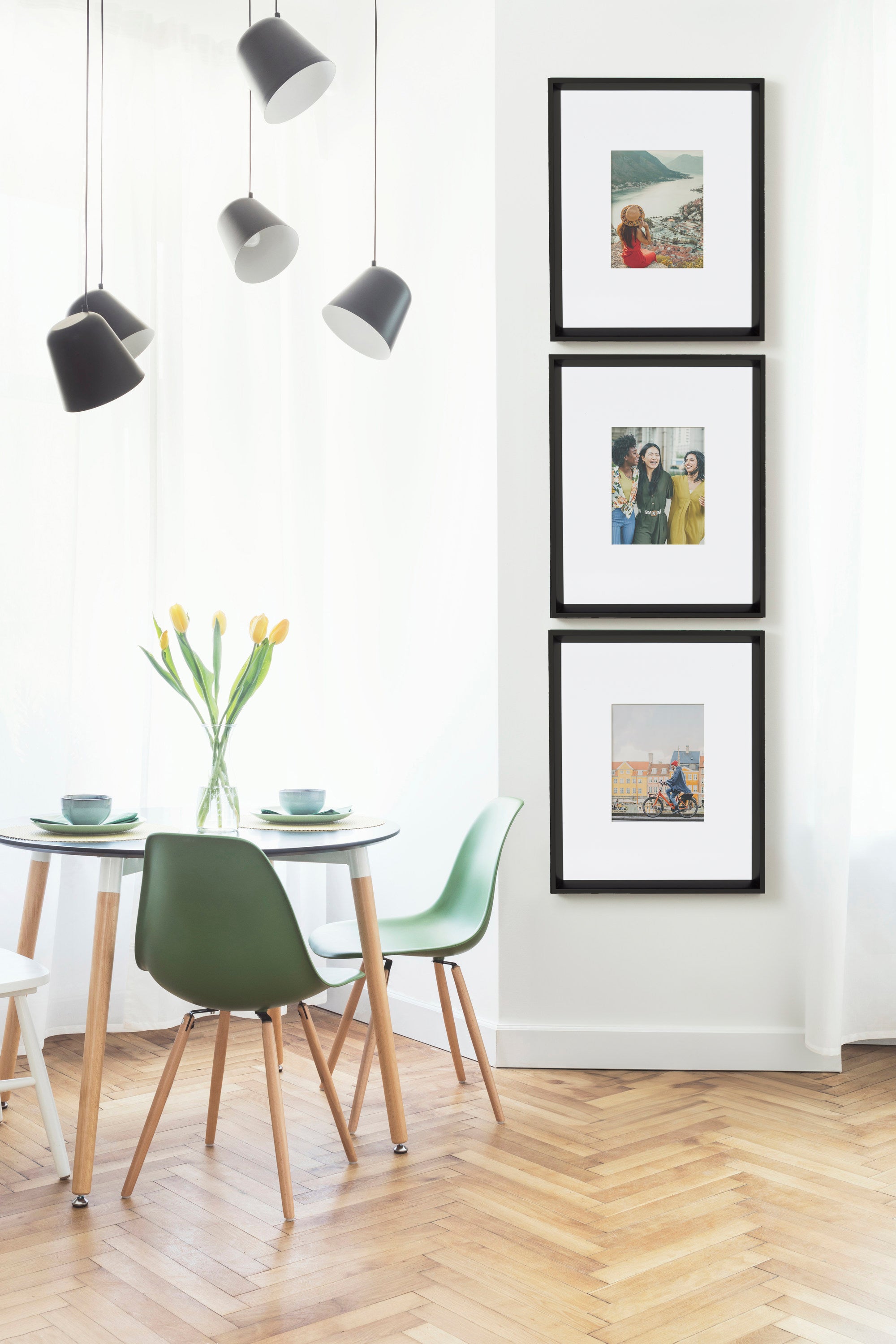 Wall Frame Black 16x20 matted to 8x10 8