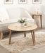 Coffee Table Natural Beige 30x30x19 7
