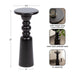 Drink Table Black 10x10x22 2