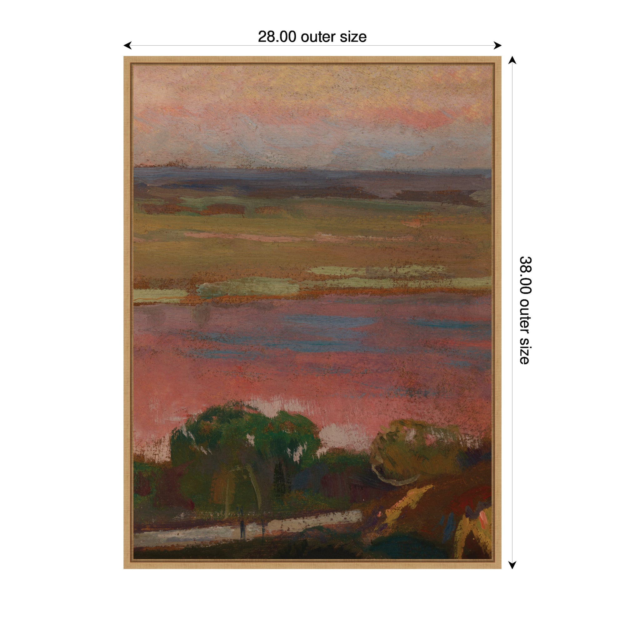 Framed Canvas 28x38 Sylvie Natural 2