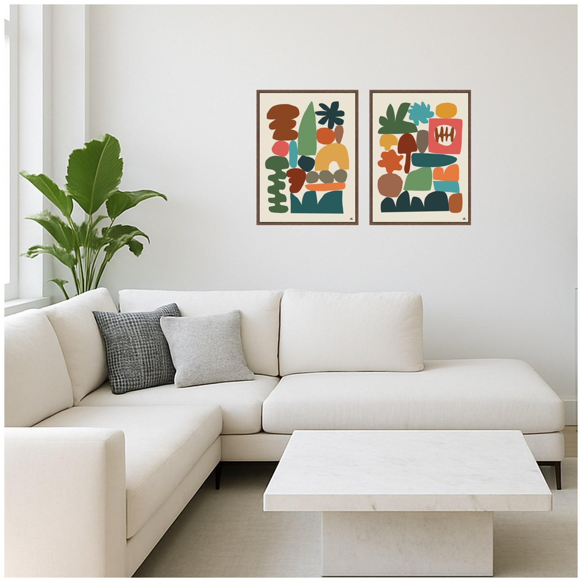 Night Chords 2 Piece Framed Canvas Wall Art Set by Kelly Knaga