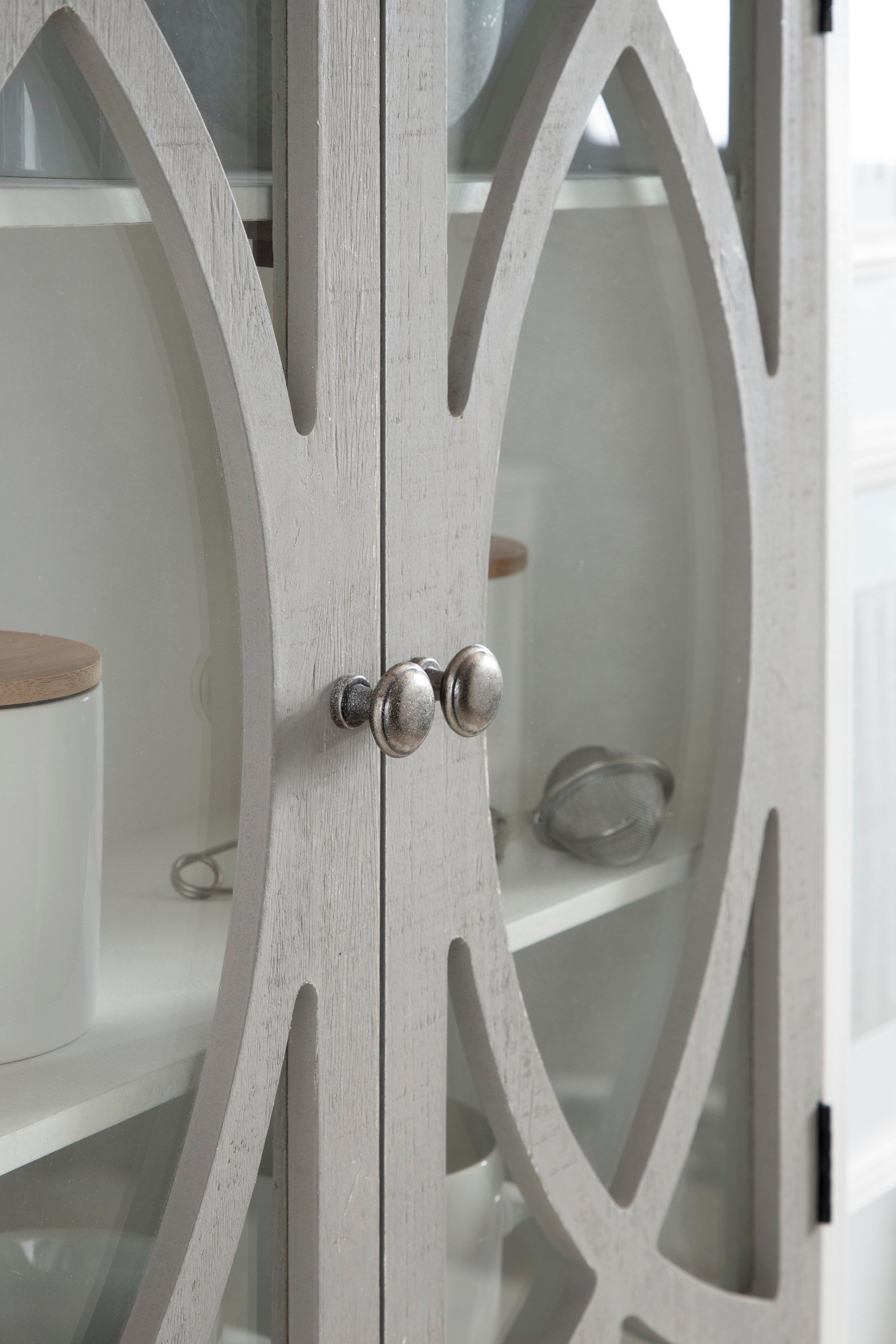 Cabinet 24x8x28 White Gray 8