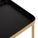 Side Table Black Gold 18x12x26 5