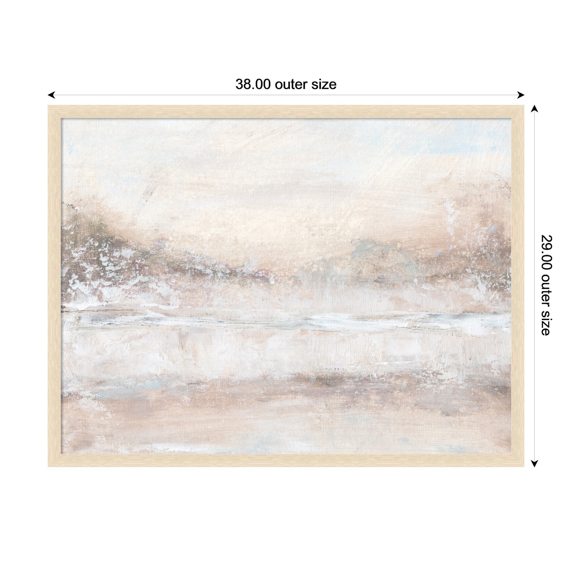 Mounted Canvas 38x29 Woodgrain Stripe Blonde 2