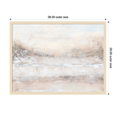 Mounted Canvas 38x29 Woodgrain Stripe Blonde 2