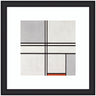Framed Art Piet Mondrian Composition No 1 Gray Red 1935 by The Art Institute of Chicago