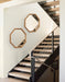 Octagon Mirror Rustic Brown 24x24 7