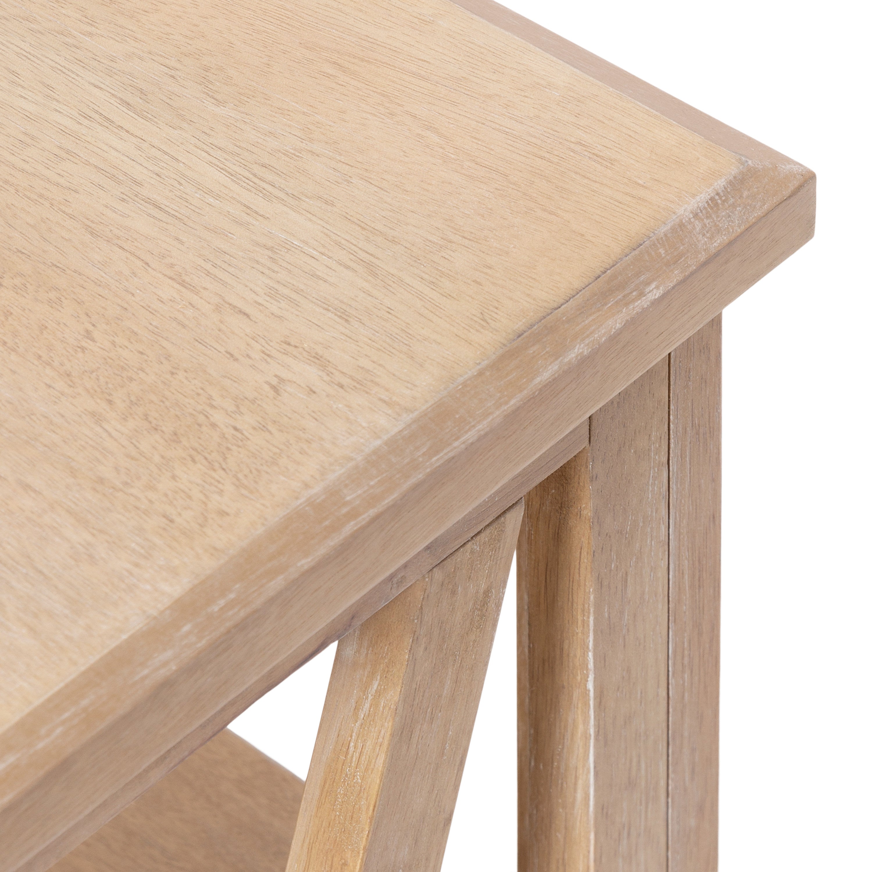 Side Table Natural Beige 23x18x24 3
