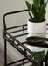 Bar Cart 23x13x35 Black 8