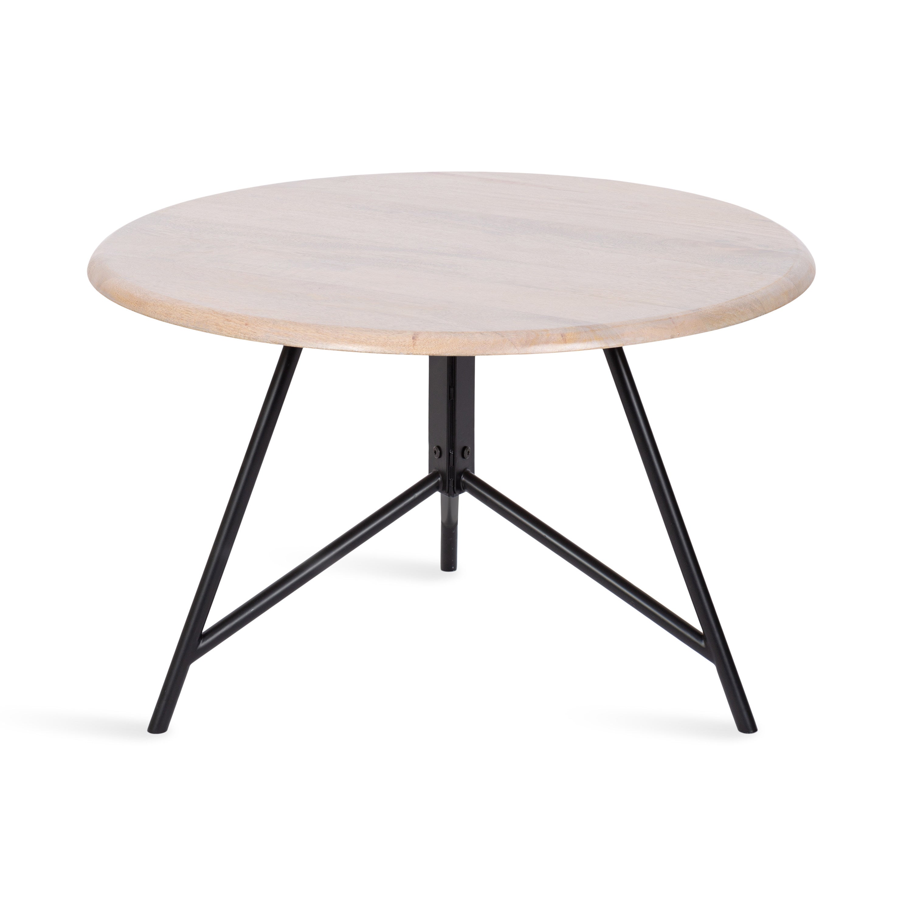 Coffee Table Whitewash Black 28x28x18 1