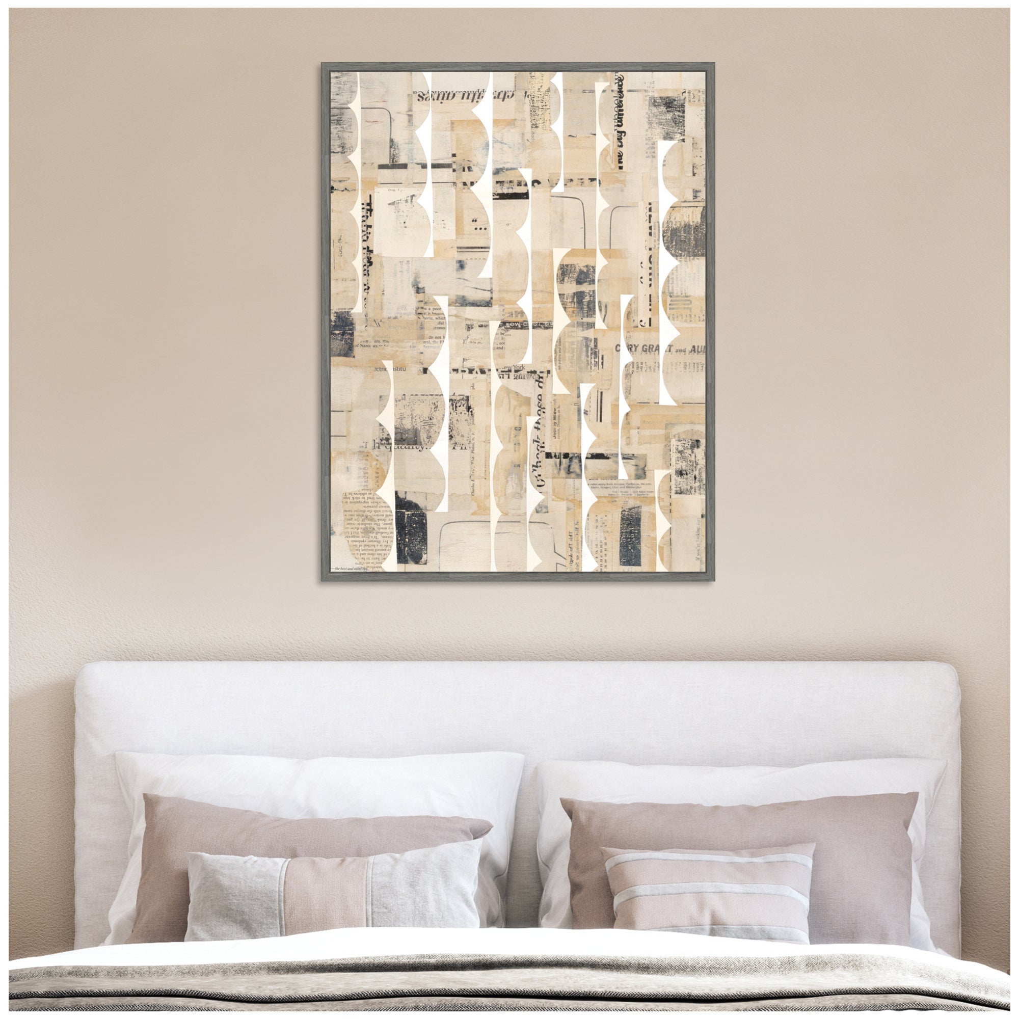 Framed Canvas 32x42 Sylvie Graywash 6